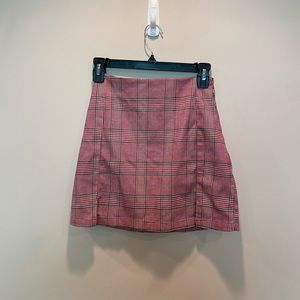 Plaid Mini Skirt